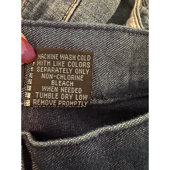 Y2K Lazer Jeans Women’s Size 5 Dark Wash Bootcut Denim 90s Streetwear Vibes - Picture 6 of 6